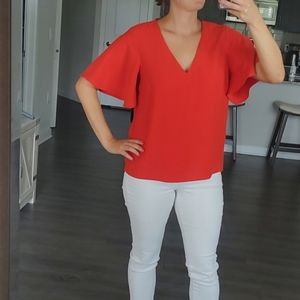 Red blouse